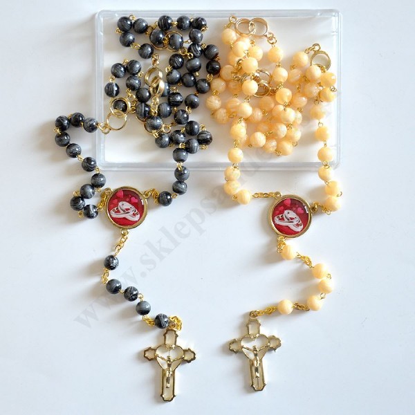 RÓŻAŃCE ŚLUBNE - komplet - 74085