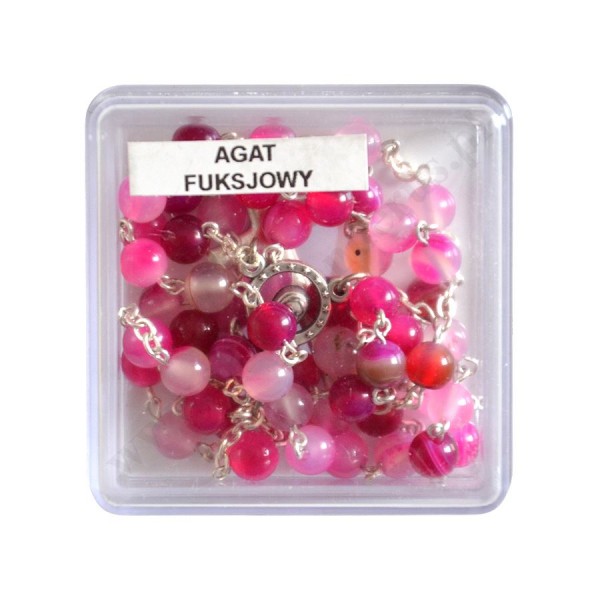 RÓŻANIEC AGAT FUKSJOWY - 6892