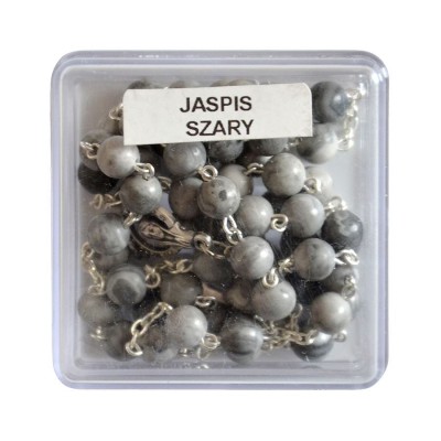 RÓŻANIEC JASPIS SZARY - 47513