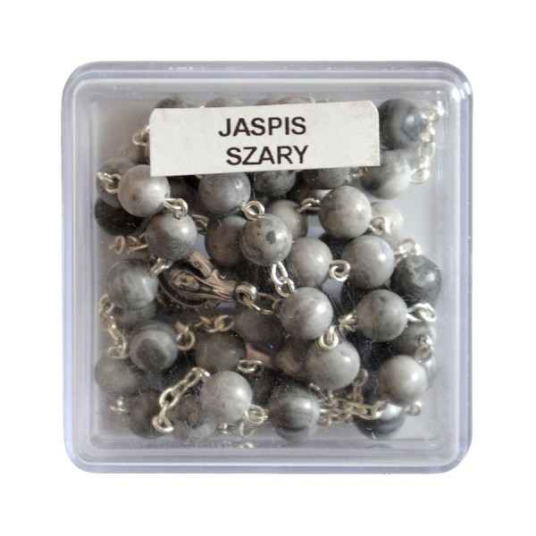 RÓŻANIEC JASPIS SZARY - 47513