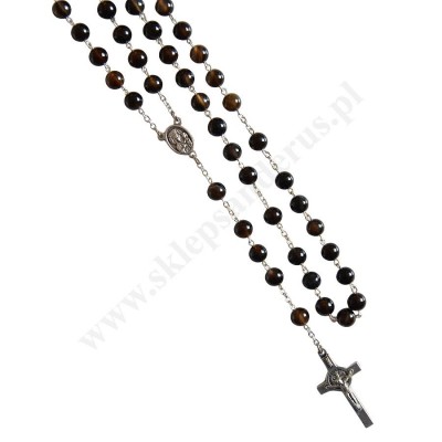 RÓŻANIEC OBSYDIAN ZŁOCISTY - 5855
