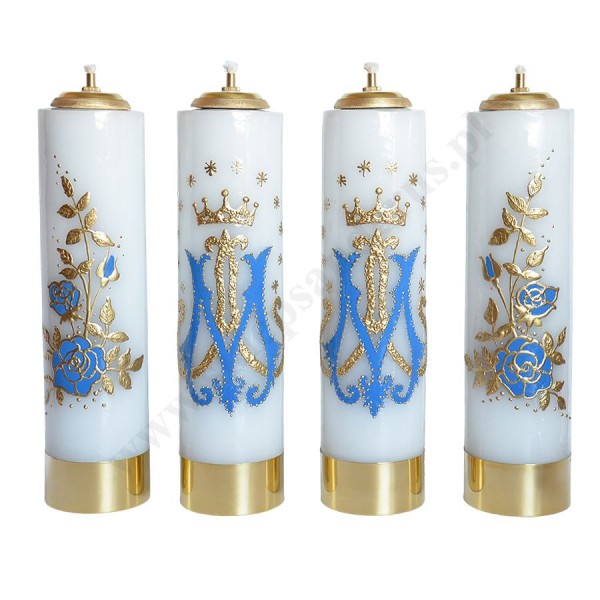 ŚWIECE MARYJNE - wys. 30 cm - komplet - 64997