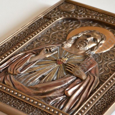 SERCE PANA JEZUSA - płaskorzeźba 14.6 x 18.8 cm - 86588