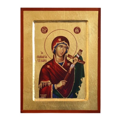 MATKA BOŻA Z KRZYŻEM - ikona 18 x 23.5 cm - 70367