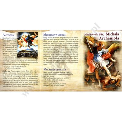 MODLITWY DO ŚW.MICHAŁA ARCHANIOŁA - folder - 67220