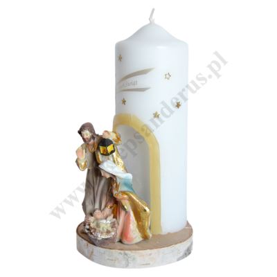 ŚWIECA NA BOŻE NARODZENIE - wys. 19 cm - 83057