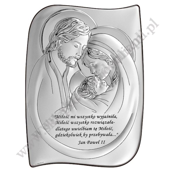 ŚWIĘTA RODZINA - OBRAZEK SREBRNY - 6466SW/7 ŚWIĘTA RODZINA - OBRAZEK SREBRNY - 6466SW/7