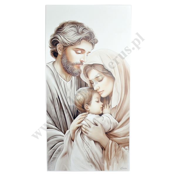 ŚWIĘTA RODZINA - obrazek 22 x 44 cm - CU107/5S ŚWIĘTA RODZINA - obrazek 22 x 44 cm - CU107/5S