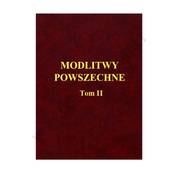 MODLITWY POWSZECHNE - TOM 2