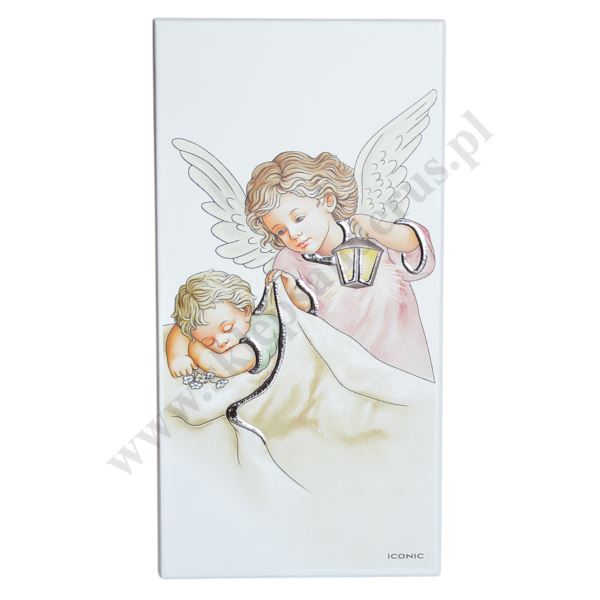 ANIOŁ STRÓŻ - obrazek 9 x 18 cm - IC105/2R