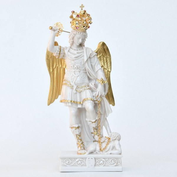 ŚWIĘTY MICHAŁ ARCHANIOŁ Z GARGANO - wys. 28 cm - 11065 ŚWIĘTY MICHAŁ ARCHANIOŁ Z GARGANO - wys. 28 cm - 11065