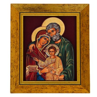 MATKA BOŻA CZĘSTOCHOWSKA - ceramika żywiczna w ramie 17.2 x 21 cm - 74780