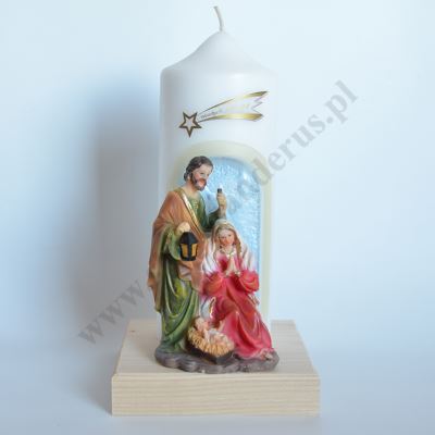 ŚWIECA NA BOŻE NARODZENIE - wys.25 cm - 87214