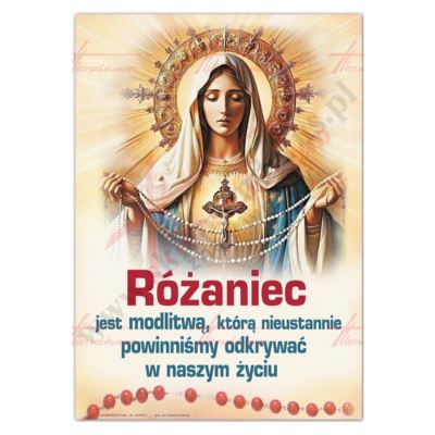 PLAKAT - RÓŻANIEC JEST MODLITWĄ... - format A3 - 86635