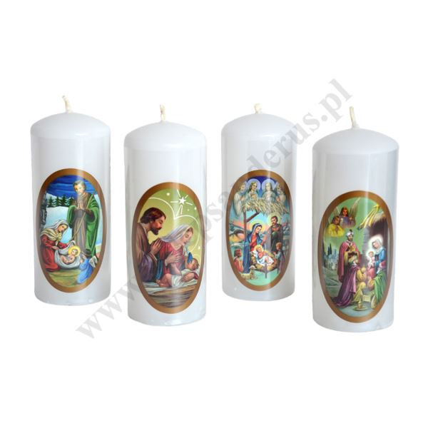 ŚWIECA BOŻE NARODZENIE - wys.10 cm - 67115