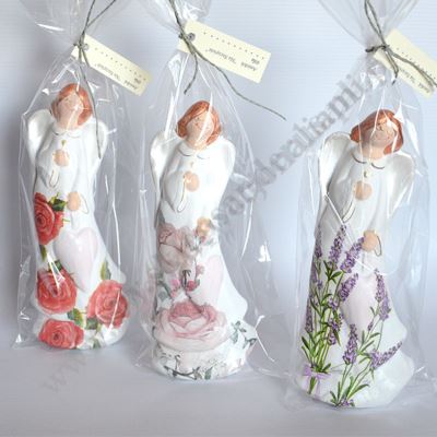 ANIOŁ W KWIATY - wys.19.5 cm - 3445