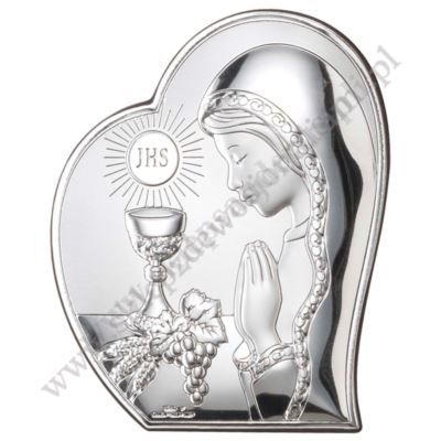 DZIEWCZYNKA KOMUNIA - OBRAZEK SREBRNY - 81122/2L