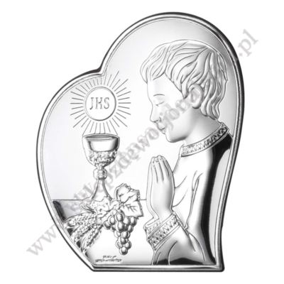 CHŁOPIEC KOMUNIA - OBRAZEK SREBRNY - 81123/2L