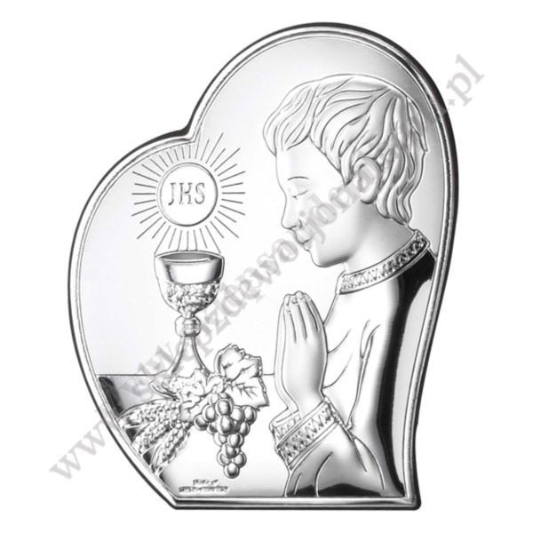 CHŁOPIEC KOMUNIA - OBRAZEK SREBRNY - 81123/2L CHŁOPIEC KOMUNIA - OBRAZEK SREBRNY - 81123/2L