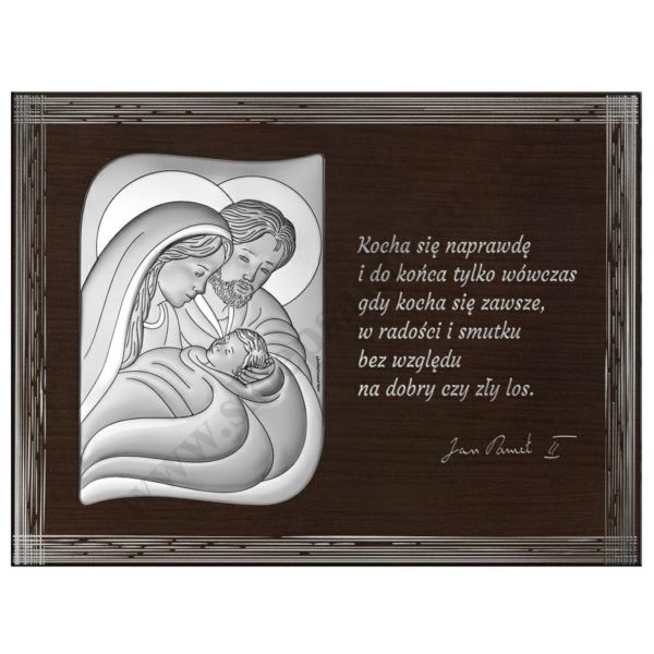 ŚWIĘTA RODZINA - OBRAZEK SREBRNY - 6776PN/2 ŚWIĘTA RODZINA - OBRAZEK SREBRNY - 6776PN/2