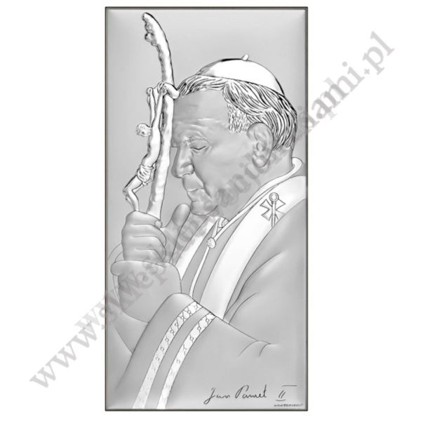 ŚW.JAN PAWEŁ II - OBRAZEK SREBRNY - 6791/2X