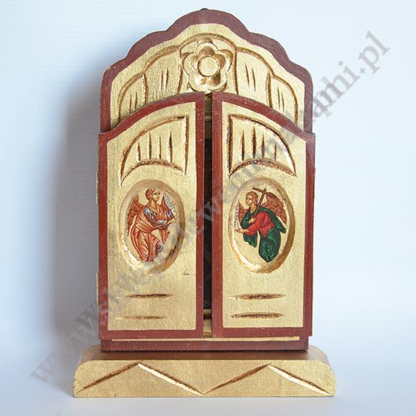 MATKA BOŻA CZĘSTOCHOWSKA - drewniany tryptyk - 0352