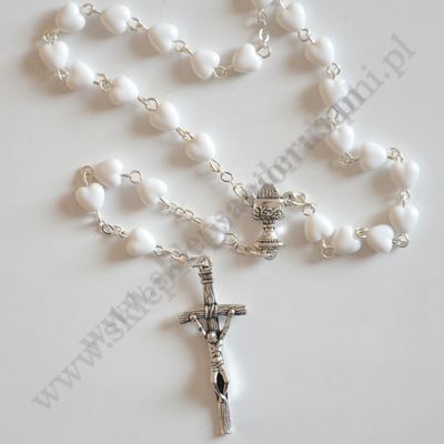 RÓŻANIEC SERCA BIAŁE - 87794