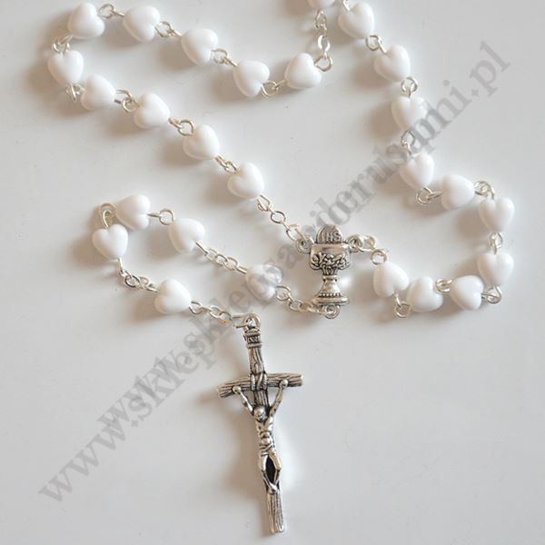 RÓŻANIEC SERCA BIAŁE - 87794