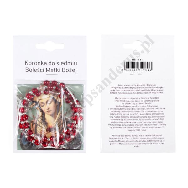 KORONKA DO SIEDMIU BOLEŚCI MATKI BOŻEJ - bransoletka - 87695