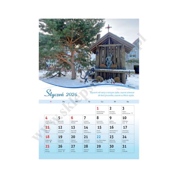 ŚLADAMI WIARY - format A3 - KALENDARZ NA 2026 - 86574