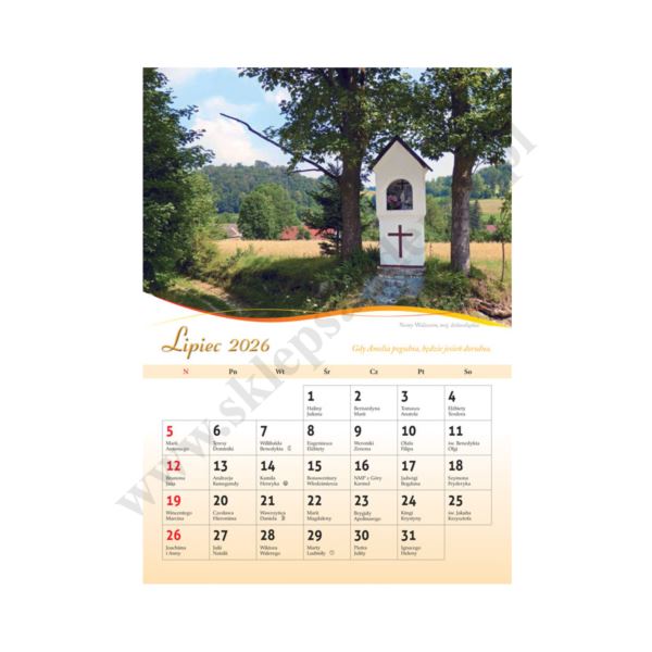 ŚLADAMI WIARY - format A3 - KALENDARZ NA 2026 - 86574