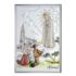 MATKA BOŻA FATIMSKA - OBRAZEK SREBRNY KOLORYZOWANY 13 x 18 cm - 8412A13CER