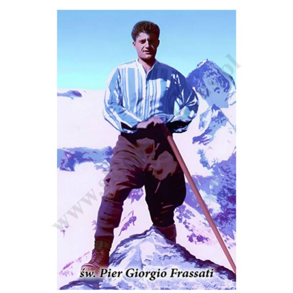 ŚW. PIER GIORGIO FRASSATI - obrazek 6.5 x 10 cm - paczka 100 szt. - 3028