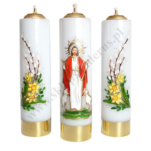 ŚWIECE NA WIELKANOC - wys. 30 cm - komplet - 62571 ŚWIECE NA WIELKANOC - wys. 30 cm - komplet - 62571