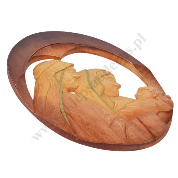 ŚWIĘTA RODZINA - płaskorzeźba wys. 51.5 cm - 56326