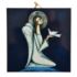 ANIOŁ Z GOŁĘBIEM - obrazek na ceramice 15 x 15 cm - 56949