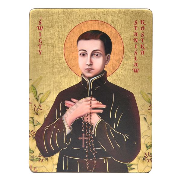 ŚWIĘTY STANISŁAW KOSTKA - ikona 12 x 16 cm - 3453-B