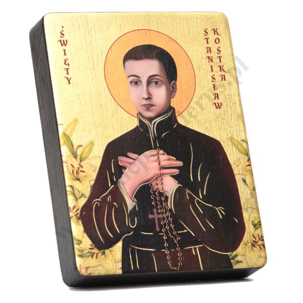 ŚWIĘTY STANISŁAW KOSTKA - ikona 12 x 16 cm - 3453-B
