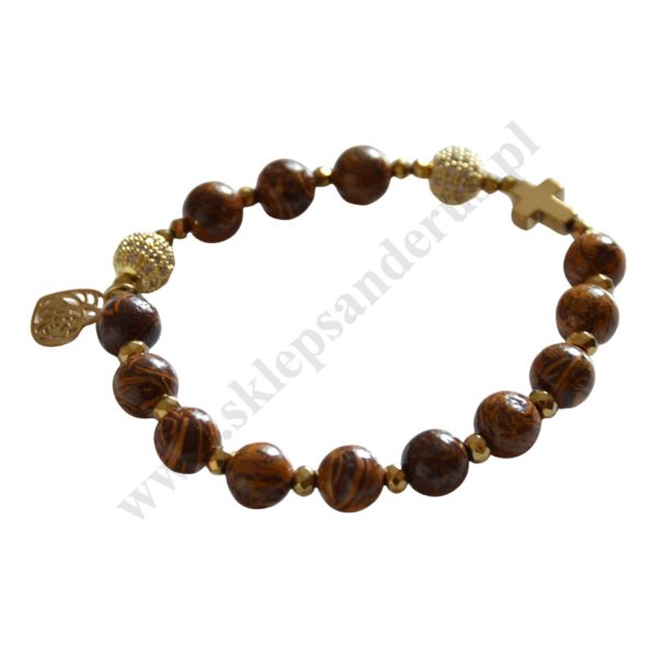 RÓŻANIEC JASPIS KALAHARI - bransoletka - 73619