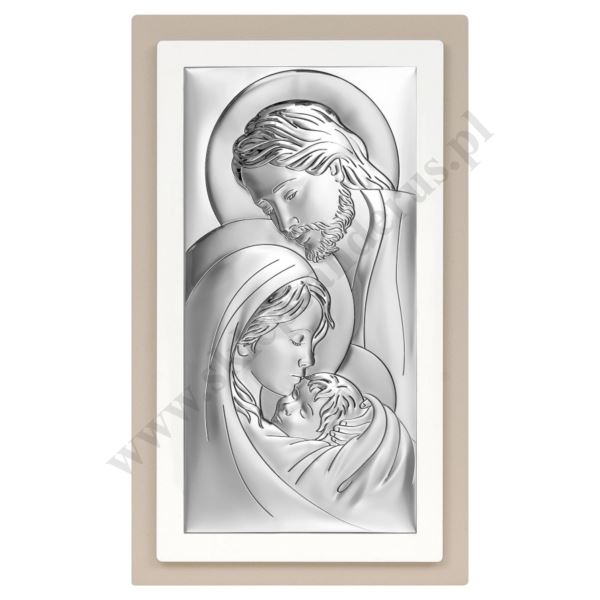 ŚWIĘTA RODZINA - OBRAZEK SREBRNY 13 x 22 cm - 6380/2XTP ŚWIĘTA RODZINA - OBRAZEK SREBRNY 13 x 22 cm - 6380/2XTP
