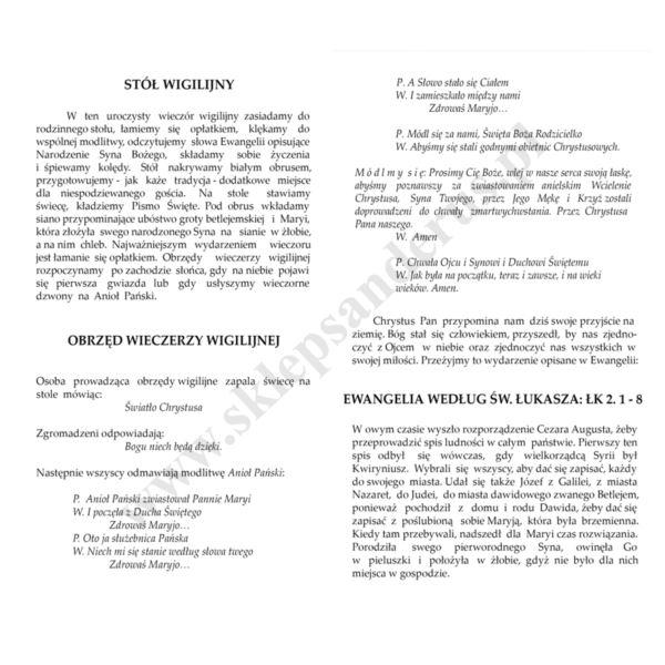 RYTUAŁ WIECZERZY WIGILIJNEJ - 1005