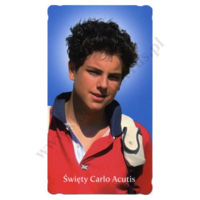 ŚW. CARLO ACUTIS - obrazek 6.5 x 11.5 cm - paczka 100 szt. - 80336