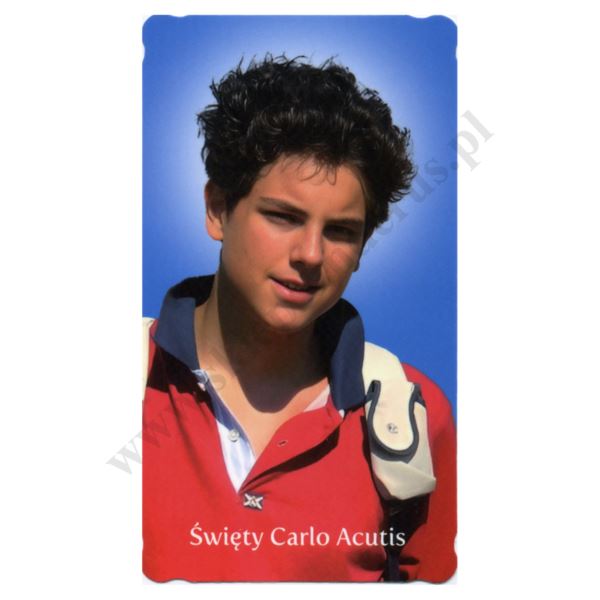 ŚW. CARLO ACUTIS - obrazek 6.5 x 11.5 cm - paczka 100 szt. - 80336