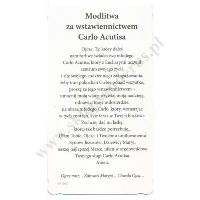 ŚW. CARLO ACUTIS - obrazek 6.5 x 11.5 cm - paczka 100 szt. - 80336