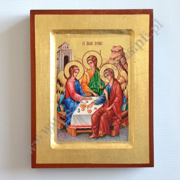 TRÓJCA ŚWIĘTA RUBLOWA - ikona 14 x 18 cm - 89981