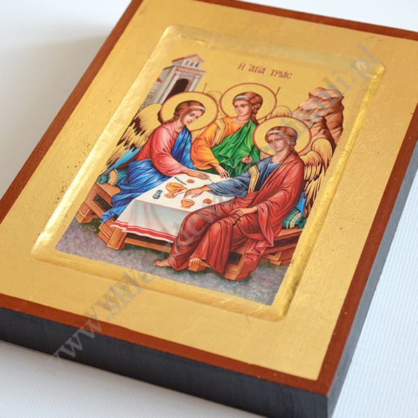 TRÓJCA ŚWIĘTA RUBLOWA - ikona 14 x 18 cm - 89981