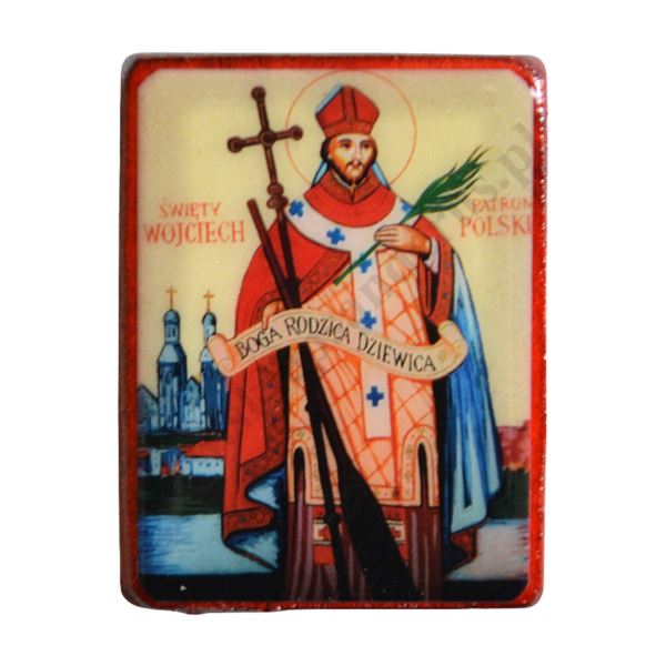 ŚWIĘTY WOJCIECH - magnes 3.8 x 5 cm - 82709 ŚWIĘTY WOJCIECH - magnes 3.8 x 5 cm - 82709