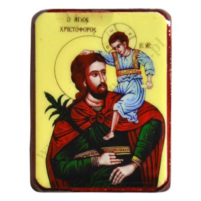 ŚWIĘTY KRZYSZTOF - magnes 3.8 x 5 cm - 61873