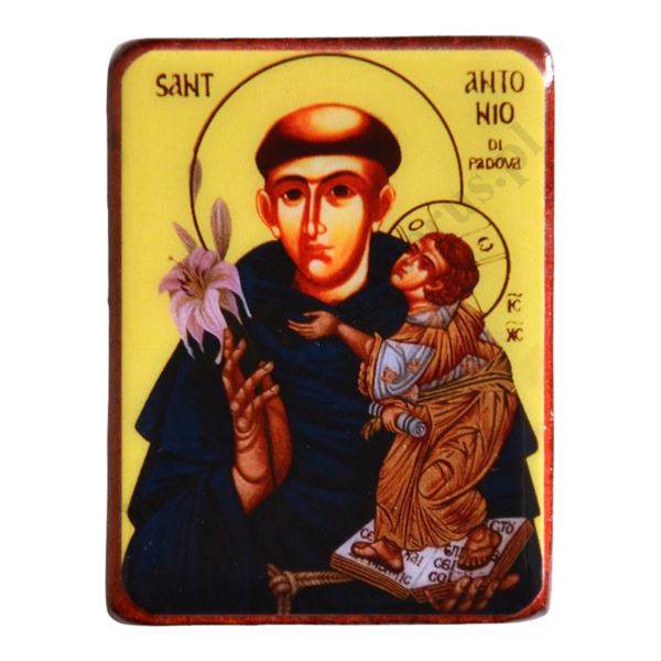 ŚWIĘTY ANTONI - magnes 3.8 x 5 cm - 0487