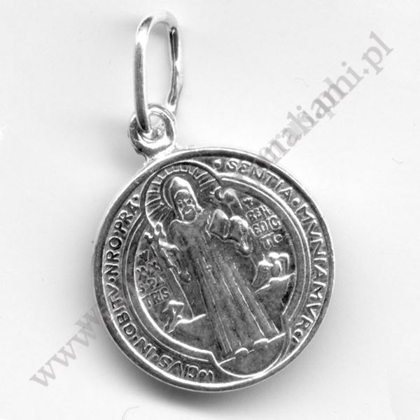 MEDALIK ŚW.BENEDYKTA - wys.1.2 cm